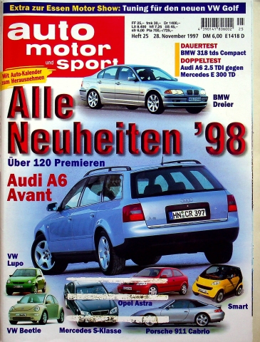 Deckblatt Auto Motor und Sport (25/1997)